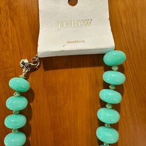NEW WITH TAGS- J. Crew Aqua Beaded Necklace